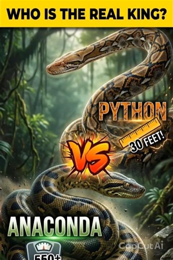 MONSTER CLASH: Anaconda vs Python! 🐍 Who is the REAL King?