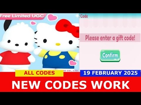 *NEW CODES* (Free UGC) My Hello Kitty Cafe (Tycoon) ROBLOX | ALL CODES | FEBRUARY 19, 2025
