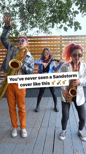 Earlier this year, we started collaborating with the super talented @miaasanomusic, and this cover of Sandstorm got over 1.6M views on Instagram Reels, making it our 4th most viral video of 2023!! 🎷🎻🎷 Just watching this makes us feel out of breath from all that shuffling 😮‍💨 . . . #weare2saxy #2saxy #saxophone #band #altosax #barisax #tenorsax #talentedmusicians #musiciansofinstagram #gracekellysaxophone #leopsaxophone #community #music #sax #saxophone #violin #electricviolin #miaasano #vio