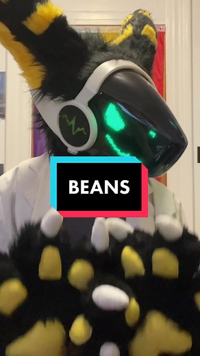 And they squeak too! Bap paws with me next time you see me 😁 #protogen #protogenfursuit #furry #furrytiktok #paws #beans