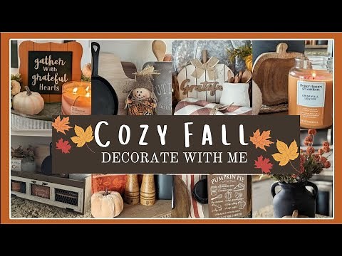 🍂 EARLY FALL DECORATE WITH ME 2024│COZY FALL DECORATING IDEAS│FALL DECOR INSPIRATION│HOME DECOR