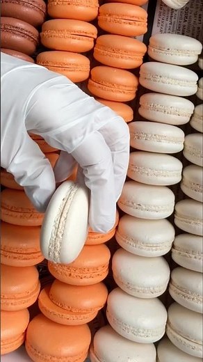 French macarons, step by step.