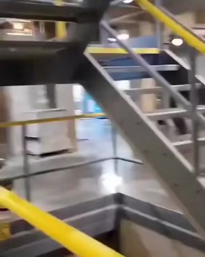 Exploring an Industrial Staircase: A First-Person View