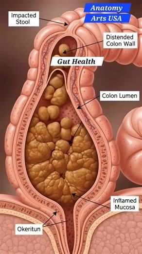 Gut Health Colon Blockage｜ Anatomy Arts USA #guthealthforlife | Anatomy Arts