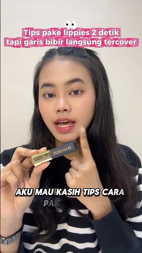 Tips pake lippies cuman 2 detik pake Purbasari Lipstick Color Matte 😍‼️ #purbasari
