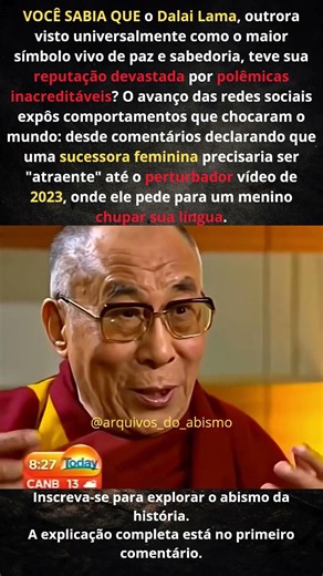 A Queda do Ícone Os Escândalos que Destruíram a Imagem do Dalai Lama