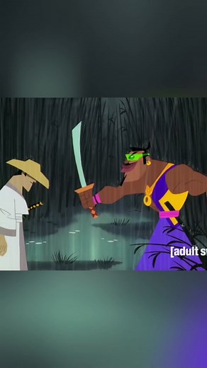 Samurai Vs. Da’ Samurai part 1. #samuraijack #samurai #adultswim #cartoon #animation #anime #tv #tiktok #foryou #lofi #rain
