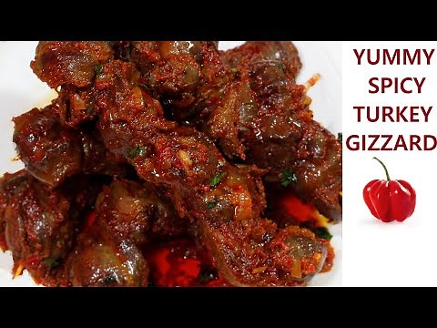 Yummy Spicy Turkey Gizzard | Easy Recipe | Step By Step Guide | Cooking with Estelle👌🏾💕✨|