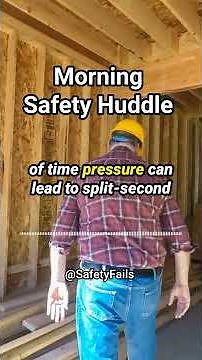 Morning Safety Huddle: The Hidden Hazards: Stress & Distraction at Work🙏 - Stay Safe #safety #work