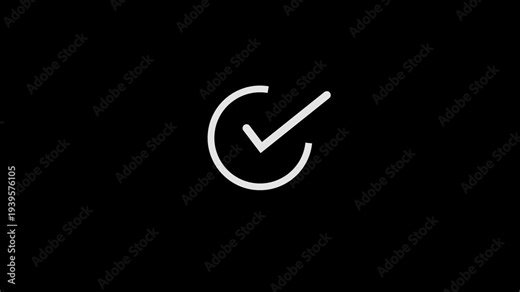 Check mark icon, positive symbol, tick mark icon.Check mark symbol. approved tick mark icon, Check mark neon animation on transparent