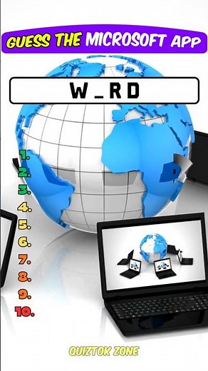 Guess the Microsoft Software! 🖥️ | Missing Letters Quiz (Easy to Hard) | Can You Get All 10? #quiz