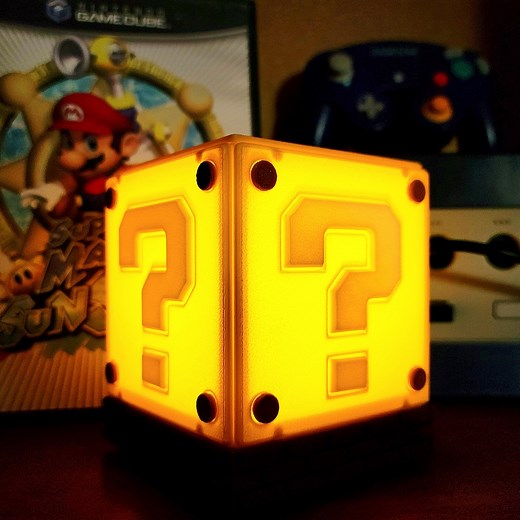 Super Mario Lamp Question Block Light Gaming Light Nerdy Decoration Nerdy Gift for Gamers Cute Night Light - Etsy