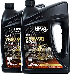Ultra 1Plus SAE 75W-90 Synthetic Gear Oil API GL-4 (2 US Gallon - 8 QTS)