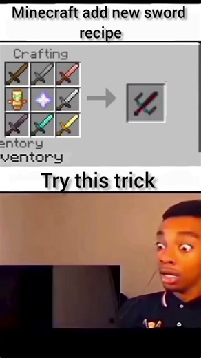 minecraft added a new sword recipe #shorts #minecraft
