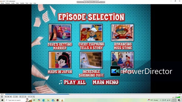Alvin and The Chipmunks DVD Menu Walkthrough Collection 1