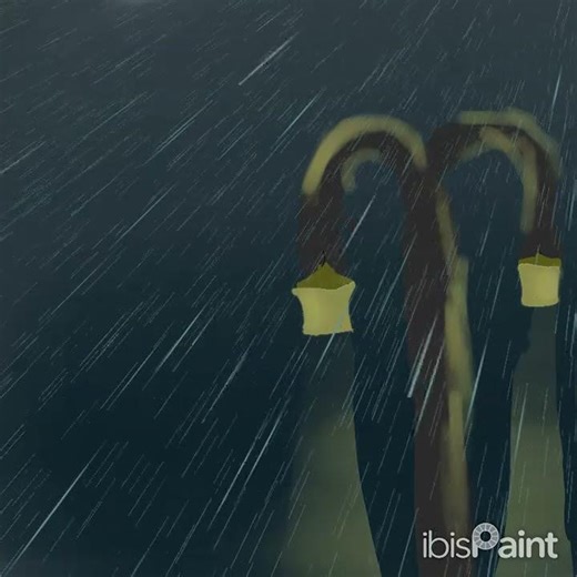 crappy rain backround from ibispaint x #art