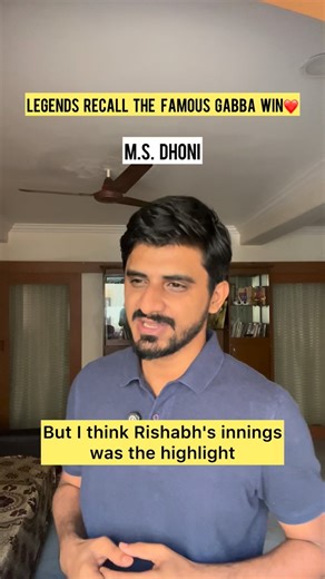 Shaarang Shringarpure on Instagram: "Legends recall the famous Gabba win❤️ #cricket #indvsaus #msdhoni #rickyponting #mimicry"