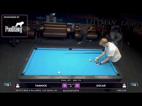 YANNICK vs OSCAR - GRIFF'S BAR & BILLIARDS - TABLE 20 | EvoSports
