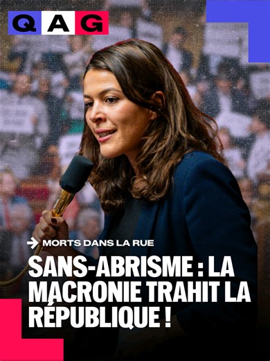 🔴🗣️ « Il faut réquisitionner tous les logements vacants pour sauver des vies ! » URGENT : @Anais Belouassa Cherifi dénonce la responsabilité du Gouvernement sur l'abandon des personnes sans abri en pleine vague de froid ! « La situation actuelle, c’est votre bilan ! La semaine dernière, le ministre Jeanbrun a répondu à Emmanuel Fernandes : si vous voulez que ça s'améliore, « votez le budget ». Mais quel budget ? Celui du logement de 6% ? Celui qui saigne les assos qui agissent auprès des plus 