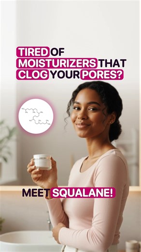 💧 Best hydrating oil for sensitive acne-prone skin? 🌿 Squalane is lightweight, non-greasy, hydrates, and won’t clog pores! ✨ Find products that are safe for YOUR skin in SkinBuddy. #Squalane #SensitiveSkin #AcneProneSkin #NonComedogenic #HydratingOil #SkinBuddy #GentleSkincare