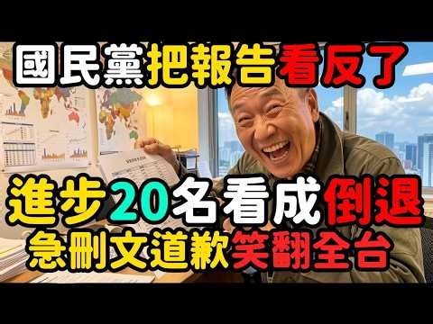 國民黨報告看反鬧笑話急刪文；台灣空氣進步20名他們看成倒退 | 馬一峰
