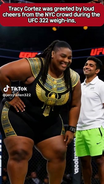 Tracy Cortez was the final fighter to weight in and successfully made weight in for her UFC322 rematch with Erin Blanchfield.#ufc322 #tracycortez #mma #weighin #UFC