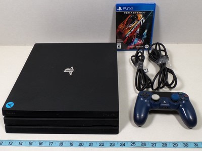 Sony PlayStation 4 PS4 Pro 1TB HDD CUH-7015B with Controller Cables and Game | eBay