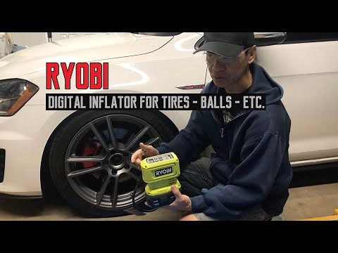 Ryobi Digital Inflator for Tires, Balls and Air Mattress