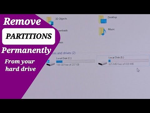 How To Remove Unwanted Hard Drive Partitions - Windows 10 or 11