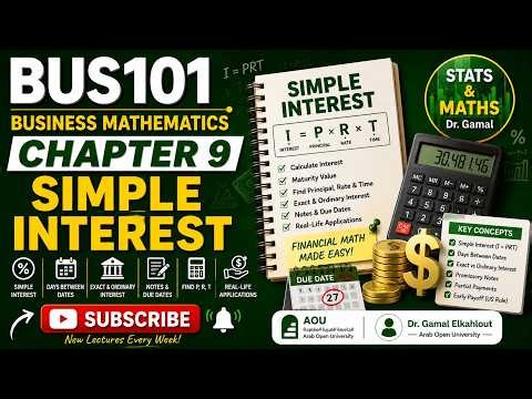 BUS101 Simple Interest chapter 9
