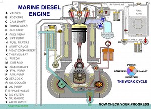 How A Marine Diesel Engine Works | The Catamaran Gurus