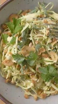 Garlic Crisp Miso Slaw