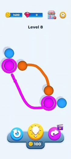 Ball Connect Level 8 | Connect Balls of Same Color to Create Chains | Endless Fun Puzzle Game