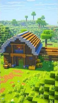 Minecraft Animal Barn Build 🐄 | Easy Survival Tutorial #minecraft