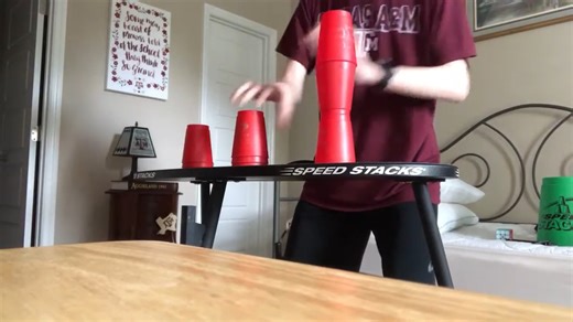 Stalagmite 3-3-3.....🤔 Think you can beat this time? Post it up and tag us with your attempts! #speedstacks #sportstacking #cupstacking #creativity #challenge | Speed Stacks Inc