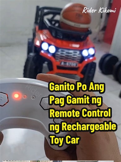 Paano Gamitin ang Remote Control ng Rechargeable Toy Car