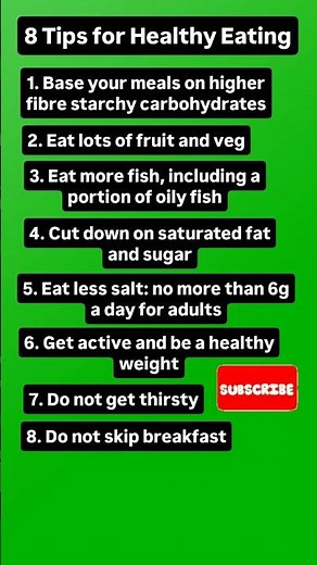 8 Tips for Healthy Eating That Actually Work! 🍎| Healthy eating tips | How to eat healthy