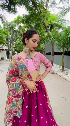 1.1K views | “Embracing the vibrant spirit of Navratri with this exquisite Chaniya Choli ensemble! ✨ The intricately embroidered choli and flared, mirror-work adorned chaniya come together in a kaleidoscope of colors. #NavratriVibes #ChaniyaCholiLove #FestiveFervor #GujaratiTradition #DanceToTheRhythm | Creative Stylista Boutique | Facebook