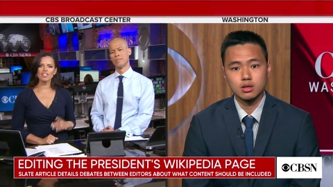 A behind-the-scenes look at President Trump's Wikipedia page