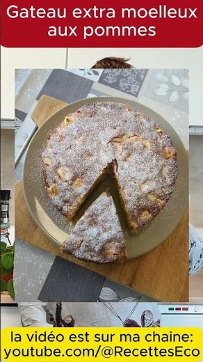 👉LE MEILLEUR GATEAU MOELLEUX AUX POMMES, en 5mn 😋
