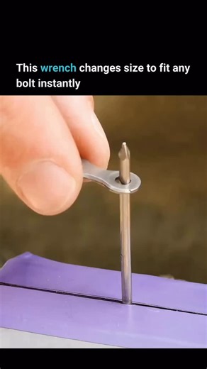 Furiouslytech on Instagram: "This wrench eliminates an entire toolbox in a single motion. Instead of fixed jaws, the head is built from stacked, spring-loaded steel plates that move independently. When the wrench is pressed onto a bolt, each plate slides into place and contours perfectly around the shape and size of the fastener. The layered design spreads force evenly across the bolt’s surface. This reduces slippage and prevents rounded edges that damage fasteners. A single tool can grip multip