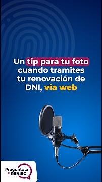Tip para la toma de tu fotografía en el trámite de renovación de DNI, vía web