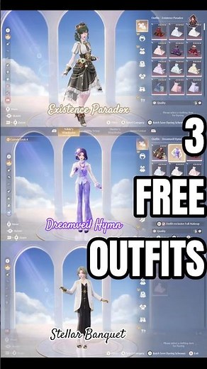 3 FREE Outfits You Can Get in Infinity Nikki 2.8! 🤩 #infinitynikki #infinitynikkigameplay #fyp