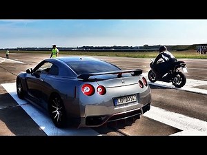 Nissan GTR 800 hp vs Ducati 848 EVO Drag Race!