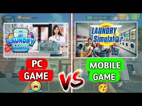 PC vs Mobile Laundry Simulator 😳 | Full Realistic Gameplay 2025