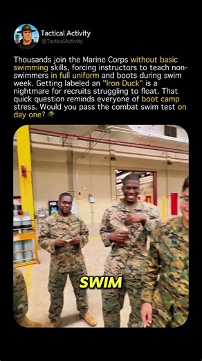 Can US Marines Really Swim #shorts