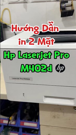 Instructions for setting up double-sided printing on the HP Laserjet Pro M402d printer.