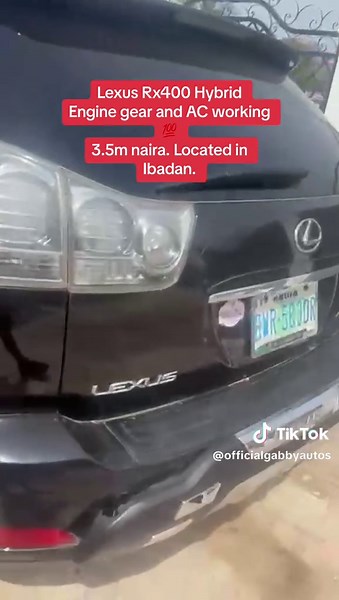 Lexus rx400 hybrid Sound engine and gear Ice chilling Ac Smooth gear Going for 3.5m naira only!! Located in #Ibadan Whatsapp 08178023757 Call 09136909169 #ibadan #ibadantiktok🔥 #ibadanpeople #viral #trending