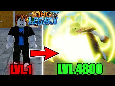 Noob to Max Level Using Awakened Buddha Fruit In King Legacy (Roblox)