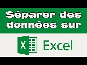 Comment séparer des données sur Excel